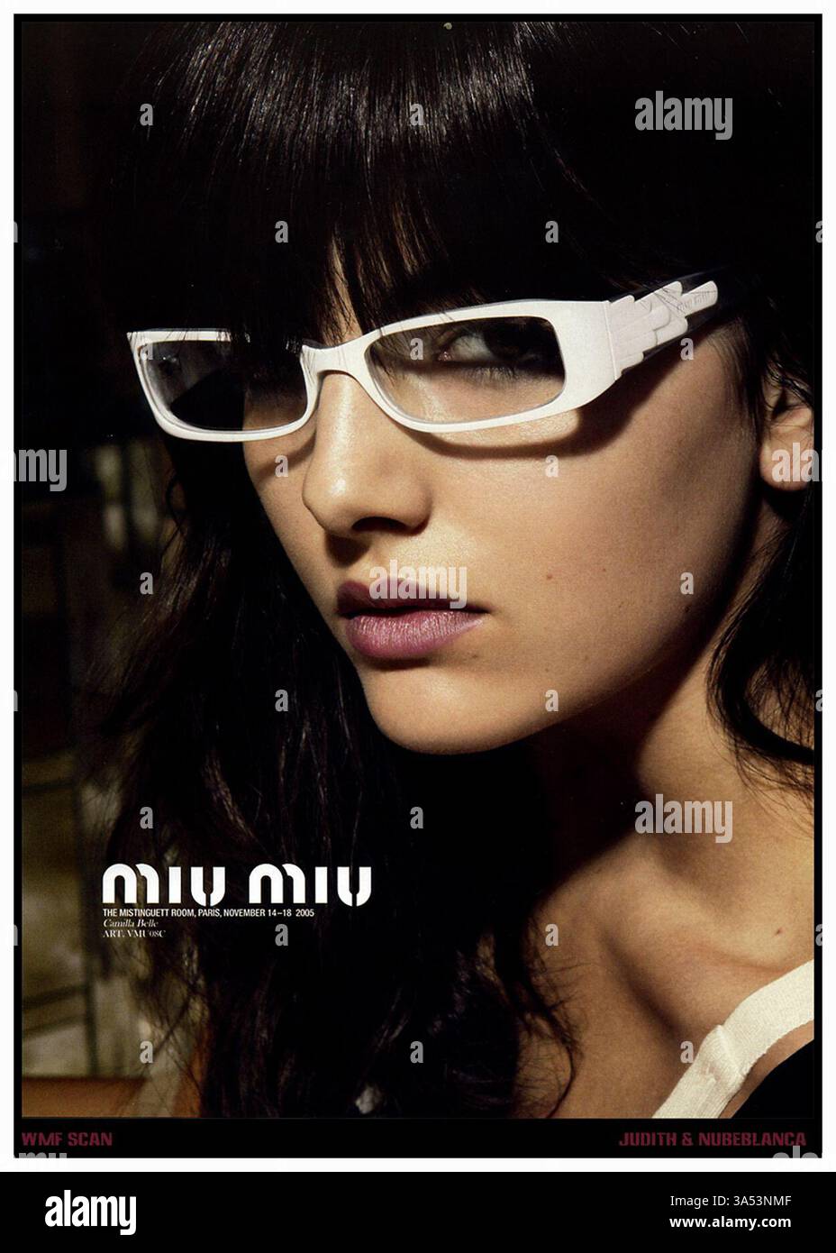 2005 Camilla Belle für Miu Miu Brillenwerbung Stockfoto 2005 Camilla Belle für Miu Miu Brillenwerbung Stockfoto