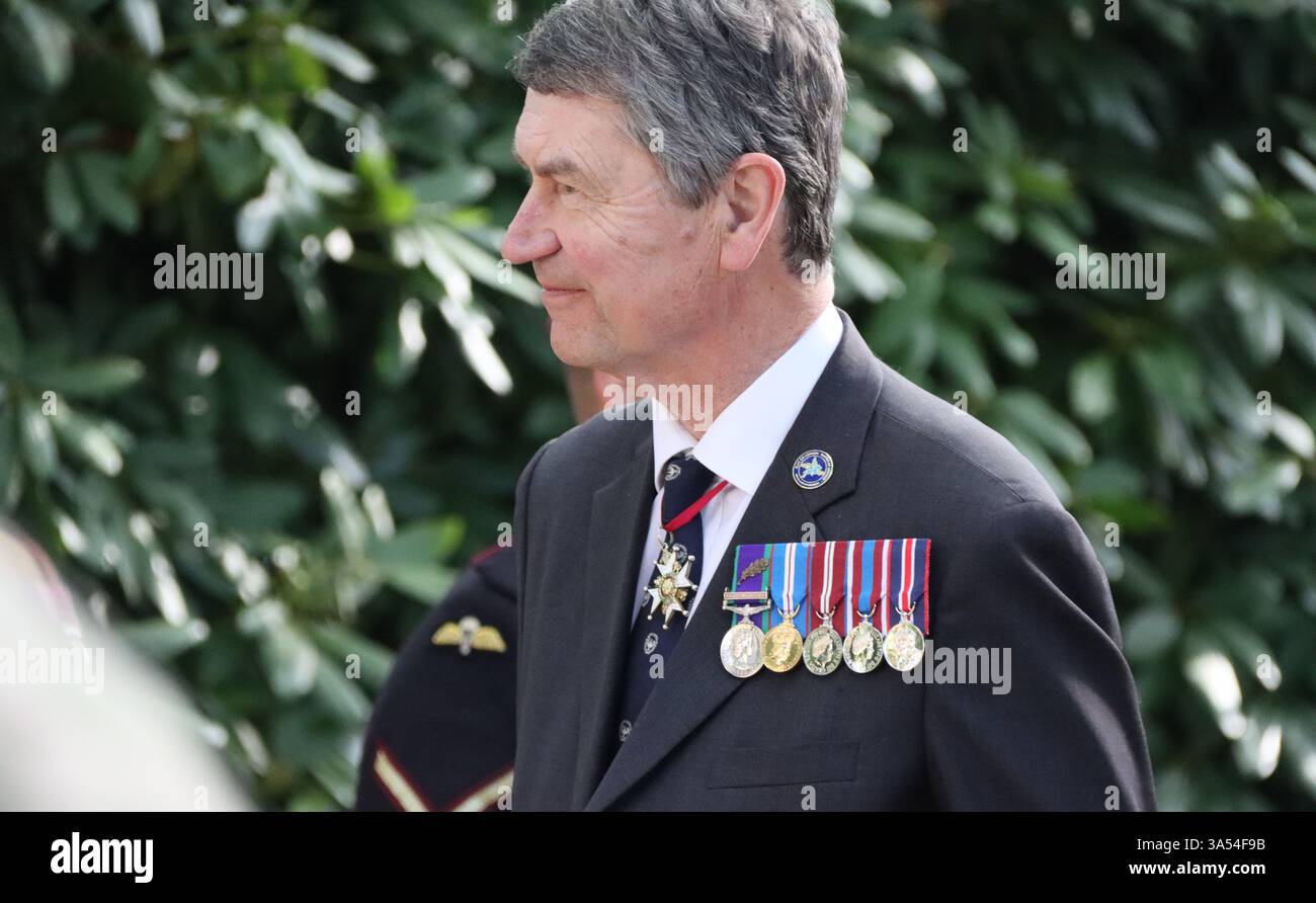 Gedenkfeier auf dem Oosterbeek-Kriegsfriedhof mit Prinzessin Anne und Sir Timothy Laurence Stockfoto