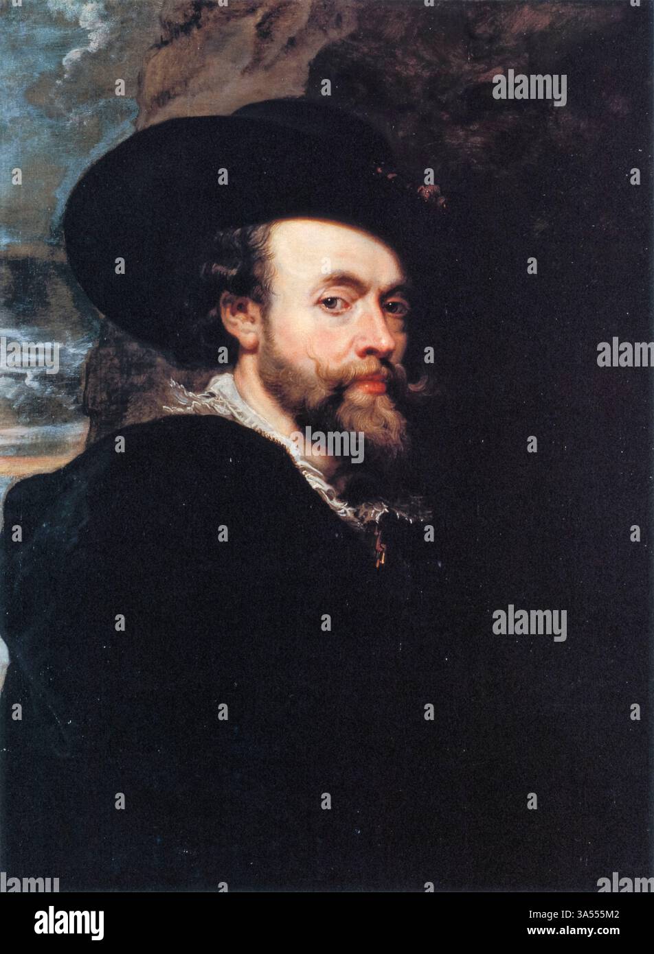 Peter Paul Rubens (1577–1640), Selbstbildnis des flämischen Barockmalers in Öl auf Leinwand, 1623 Stockfoto