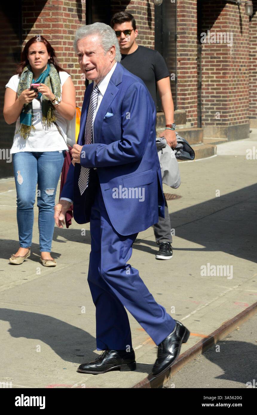 Regis Philbin bei der Late Show mit David Letterman in New York City am 19. Mai 2015