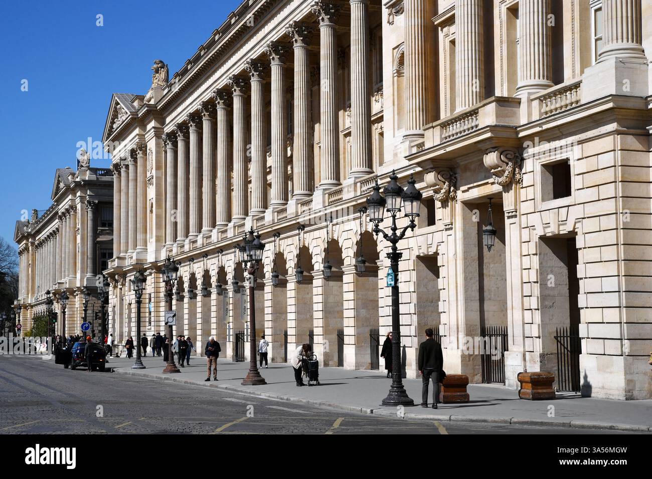 Hotel de la Marine - Place de la Concorde - Paris - Frankreich Stockfoto