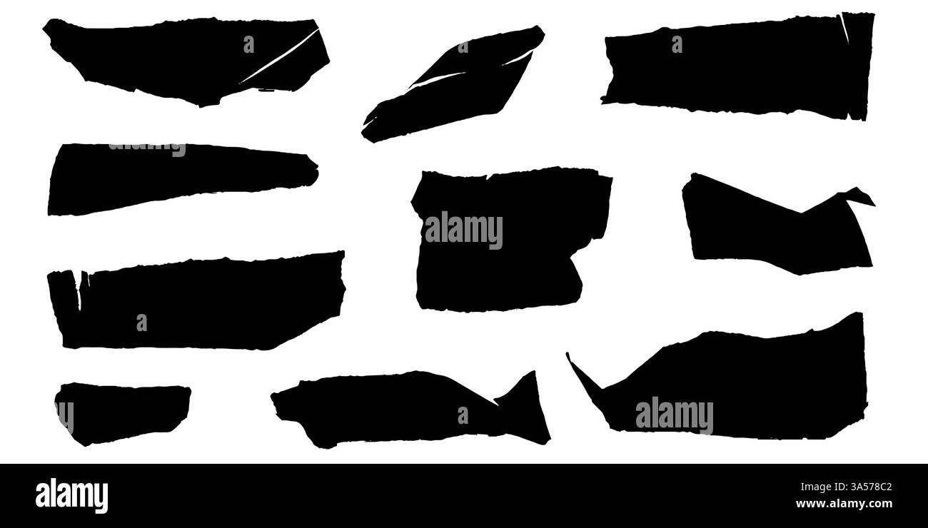 Zerrissene Papiere auf einem Holztisch wecken Nostalgie und Kreativität in einem einladenden Arbeitsbereich Stock Vektor