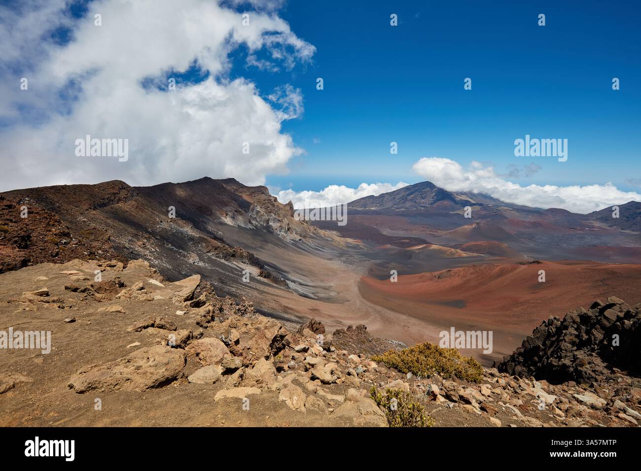 Mt. Blick auf Haleakala von oben Stockfoto