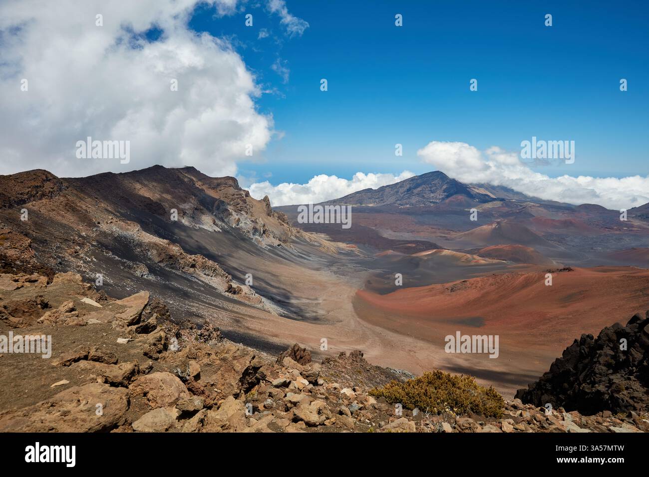 Mt. Blick auf Haleakala von oben Stockfoto