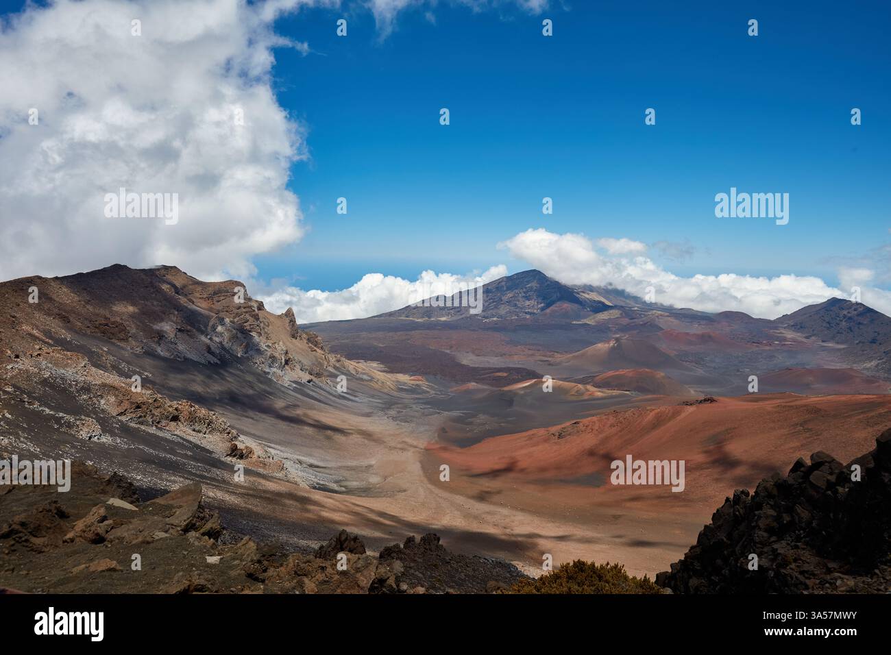 Mt. Blick auf Haleakala von oben Stockfoto