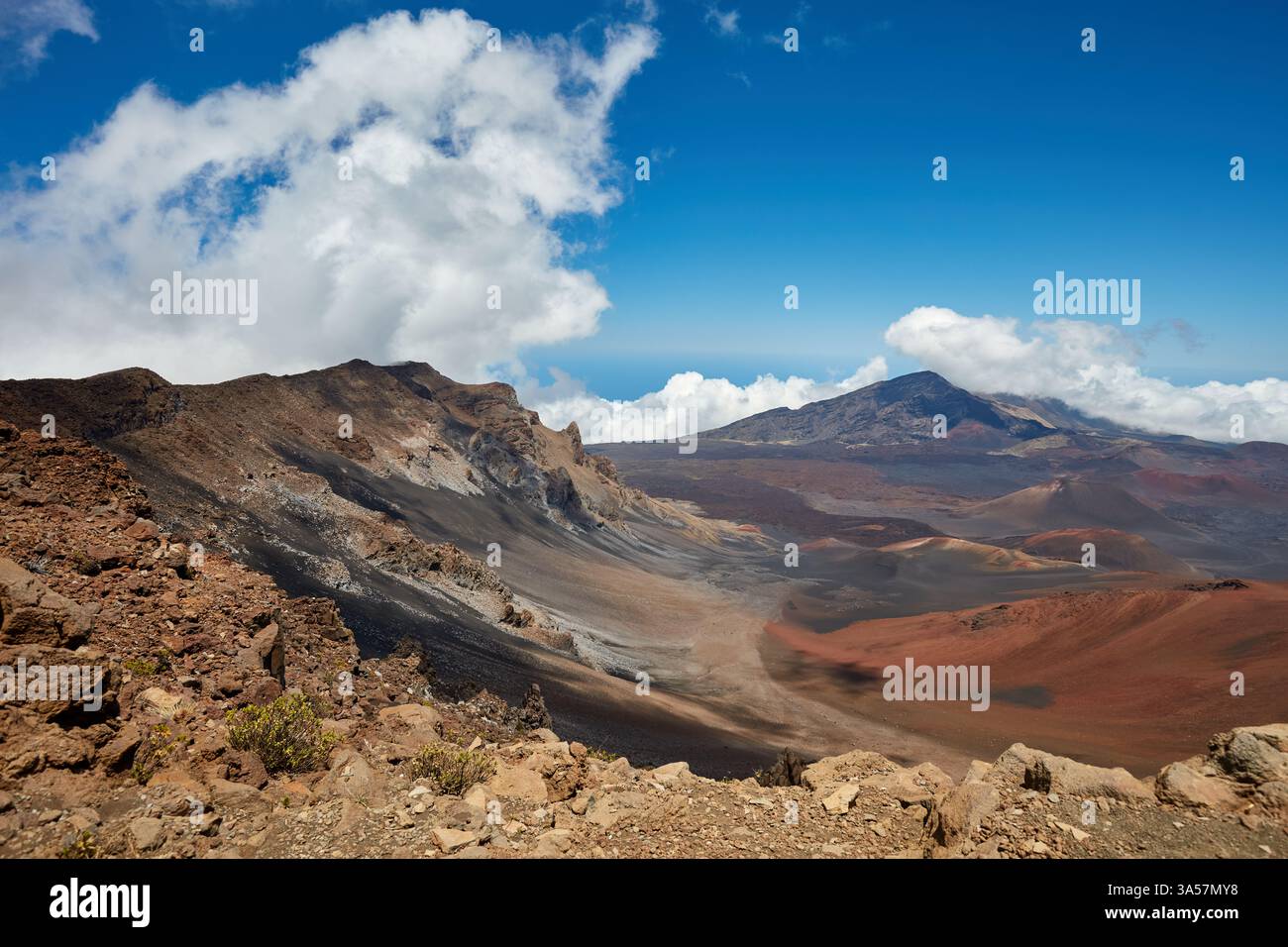 Mt. Blick auf Haleakala von oben Stockfoto