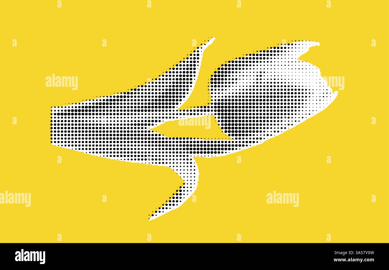 Hand hält eine Tulpe Illustration Stock Vektor