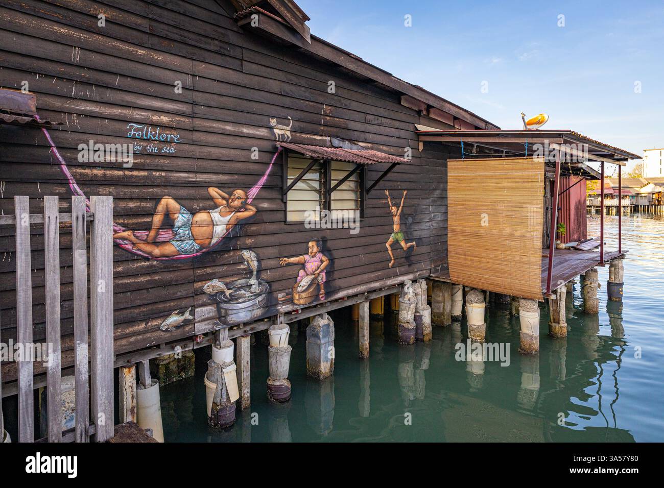 Steg zu kauen Stockfoto