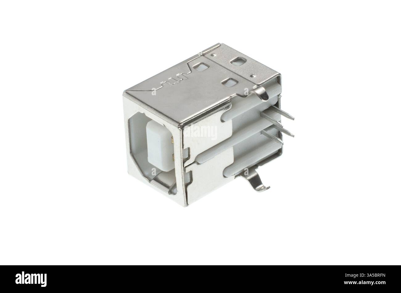 USB-Buchse Typ B isoliert Stockfoto