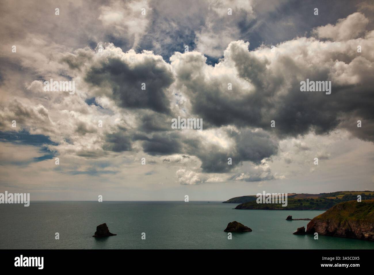 GB - DEVON: Blick auf den Englischen Kanal von Berry Head in der Nähe von Brixham (Fotokunst von Edmund Nagele FRPS) Stockfoto