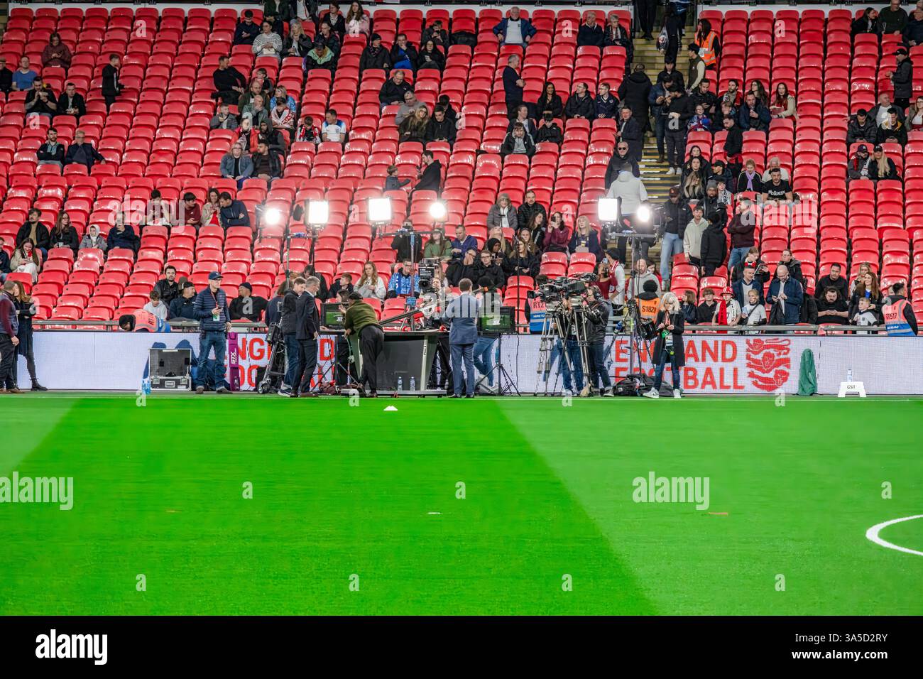 Wembley Stadium England gegen Albanien 21. März 25 Stockfoto
