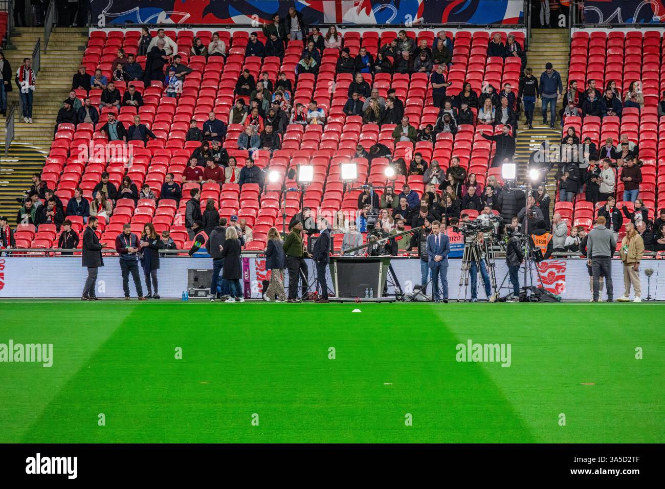 Wembley Stadium England gegen Albanien 21. März 25 Stockfoto