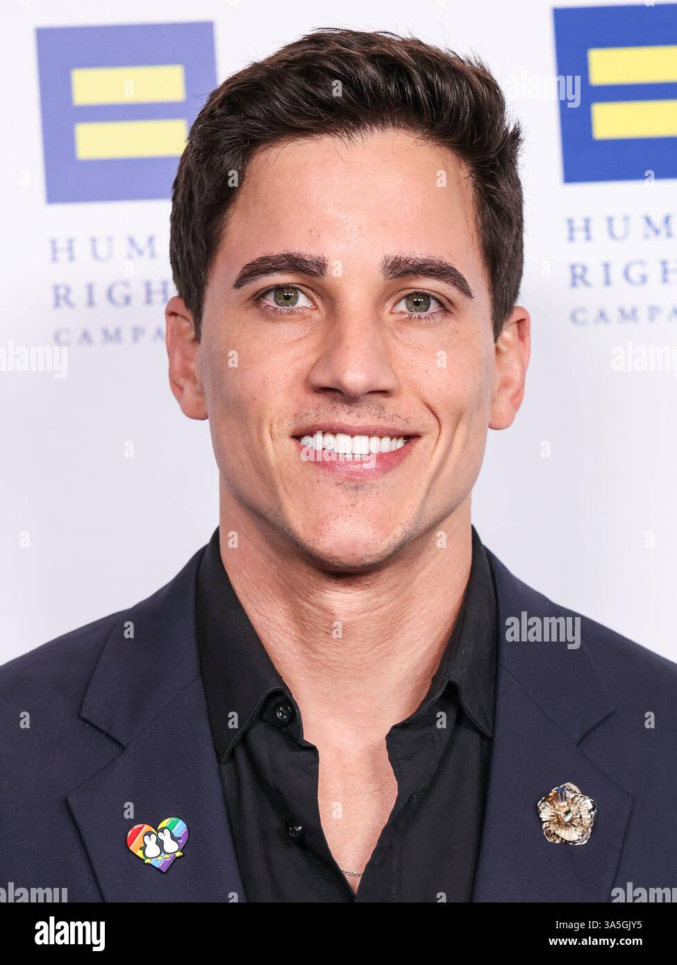 Century City, Usa. März 2025. CENTURY CITY, LOS ANGELES, KALIFORNIEN, USA - 22. MÄRZ: Mike Manning kommt 2025 zum Los Angeles Dinner der Menschenrechtskampagne, das am 22. März 2025 im Fairmont Century Plaza in Century City, Los Angeles, Kalifornien, USA stattfindet. (Foto: Xavier Collin/Image Press Agency) Credit: Image Press Agency/Alamy Live News Stockfoto