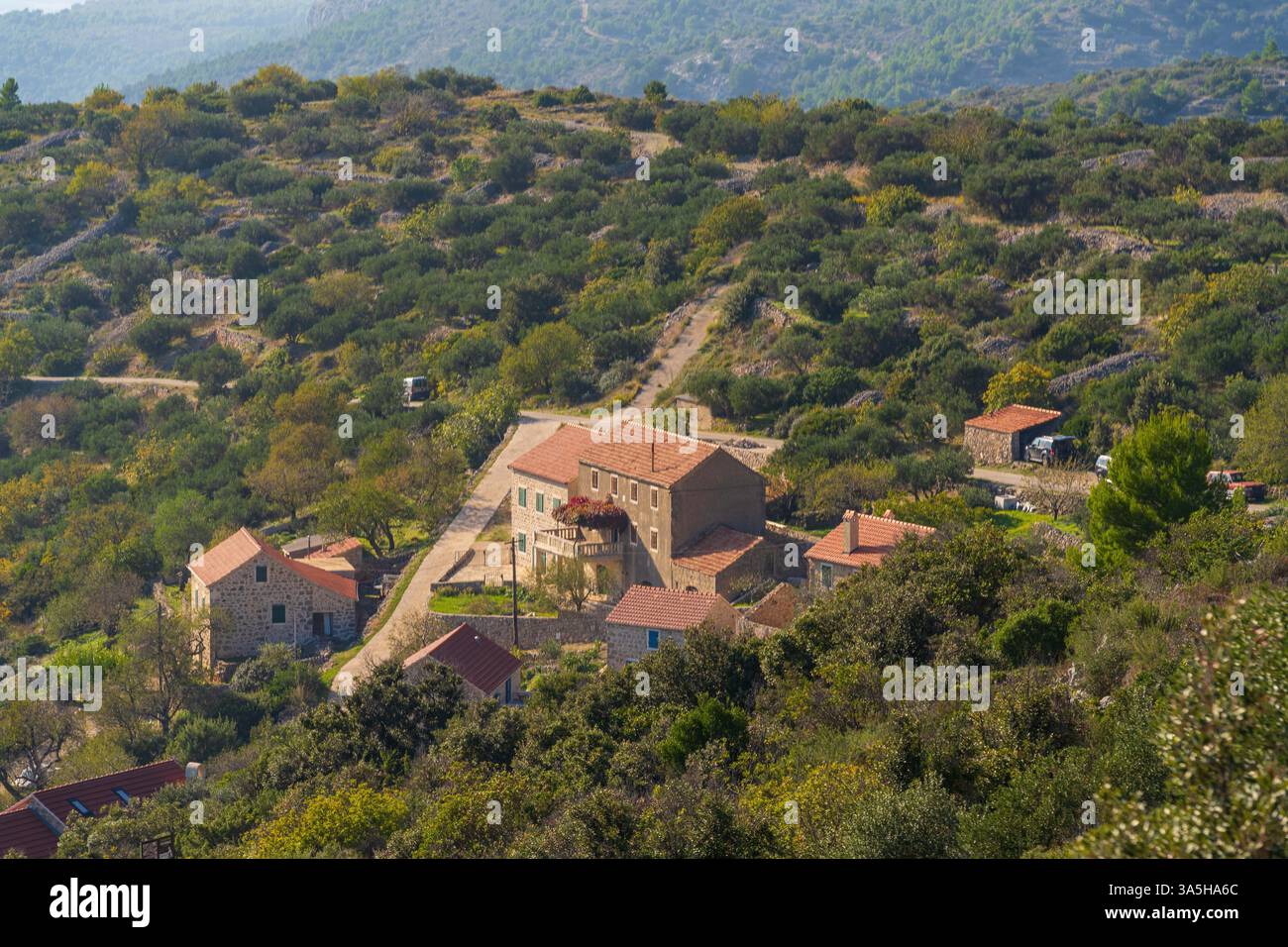 Insel Hvar Stockfoto