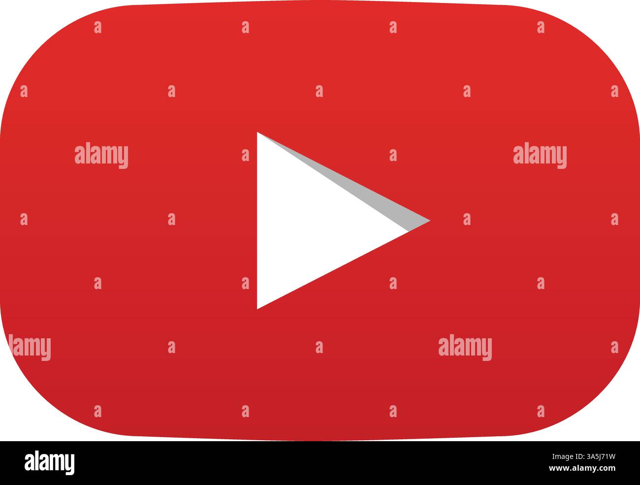 Abbildung: Schaltfläche „Video abspielen“ auf YouTube Stock Vektor