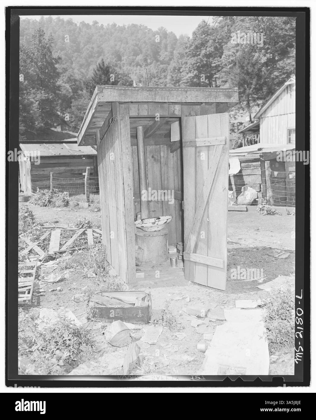 Ein Privatbesitz in der Nähe der Big Jim Mine der Big Jim Coal Company in Blanche, Bell County, Kentucky. Nationalarchiv - Standbilder. Stockfoto
