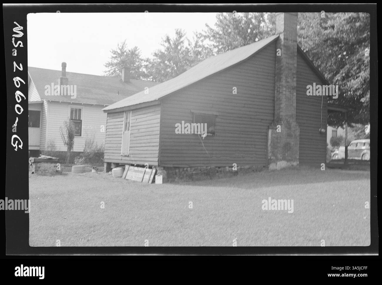 Das Privathaus von Mr. Ex, 100 Jahre alt, in Providence, Webster County, Kentucky, das Hotel befindet sich in der Nähe der Tulno Mine der Providence Coal Mining Company und veranschaulicht die seit langem bestehenden Gemeindebeziehungen zum Kohlebergbau. Stockfoto