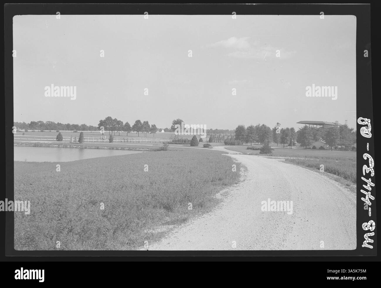 Der 500 Hektar große Spielplatz auf den DuQuoin Fairgrounds in Perry County, Illinois, wurde von einem ehemaligen Bergbaugebiet zurückgewonnen und diente heute als Erholungsgebiet für die Gemeinde. Stockfoto