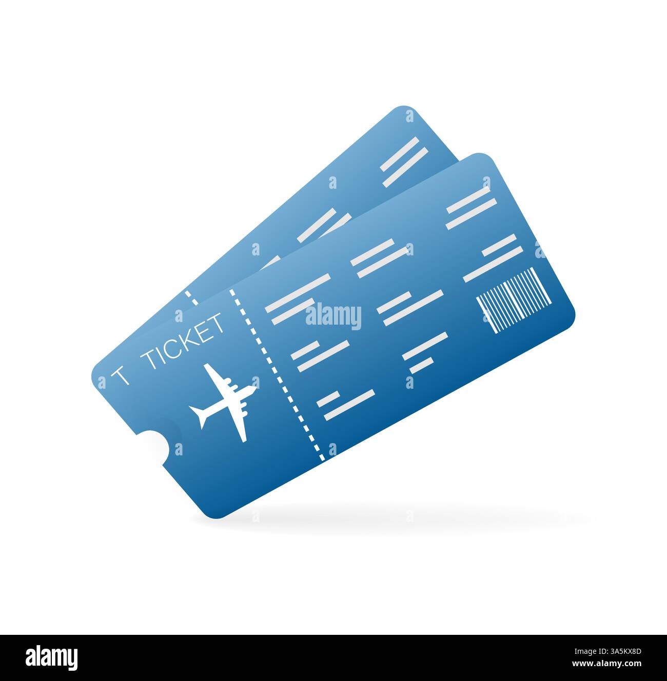 Tickets in flachem Stil, tolles Design für jeden Zweck. Vektorvorlage. Einfache dünne Ausführung. Stock Vektor