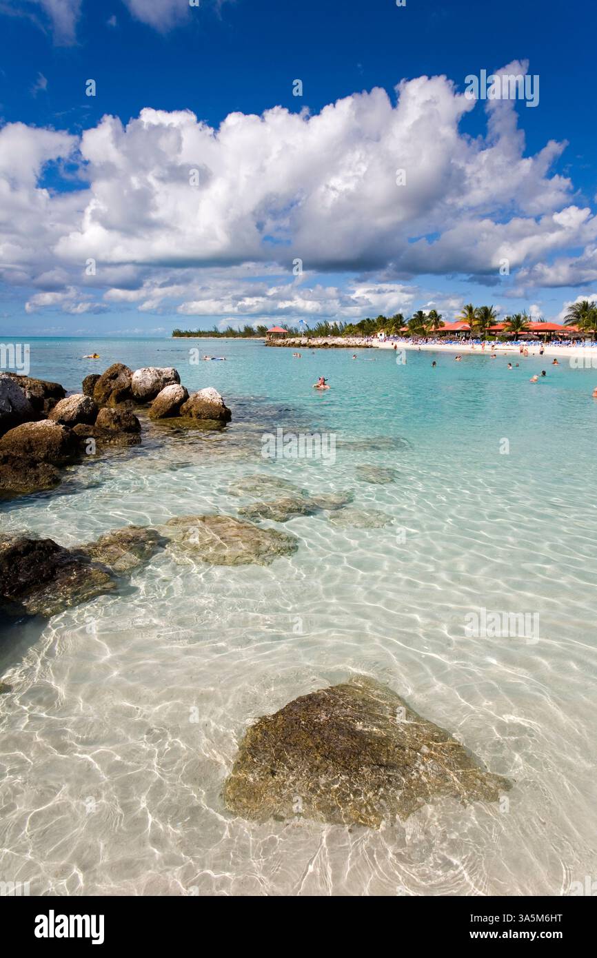 Strand auf Princess Cays, Eleuthera Island, Bahamas, Greater Antilles, Karibik Stockfoto
