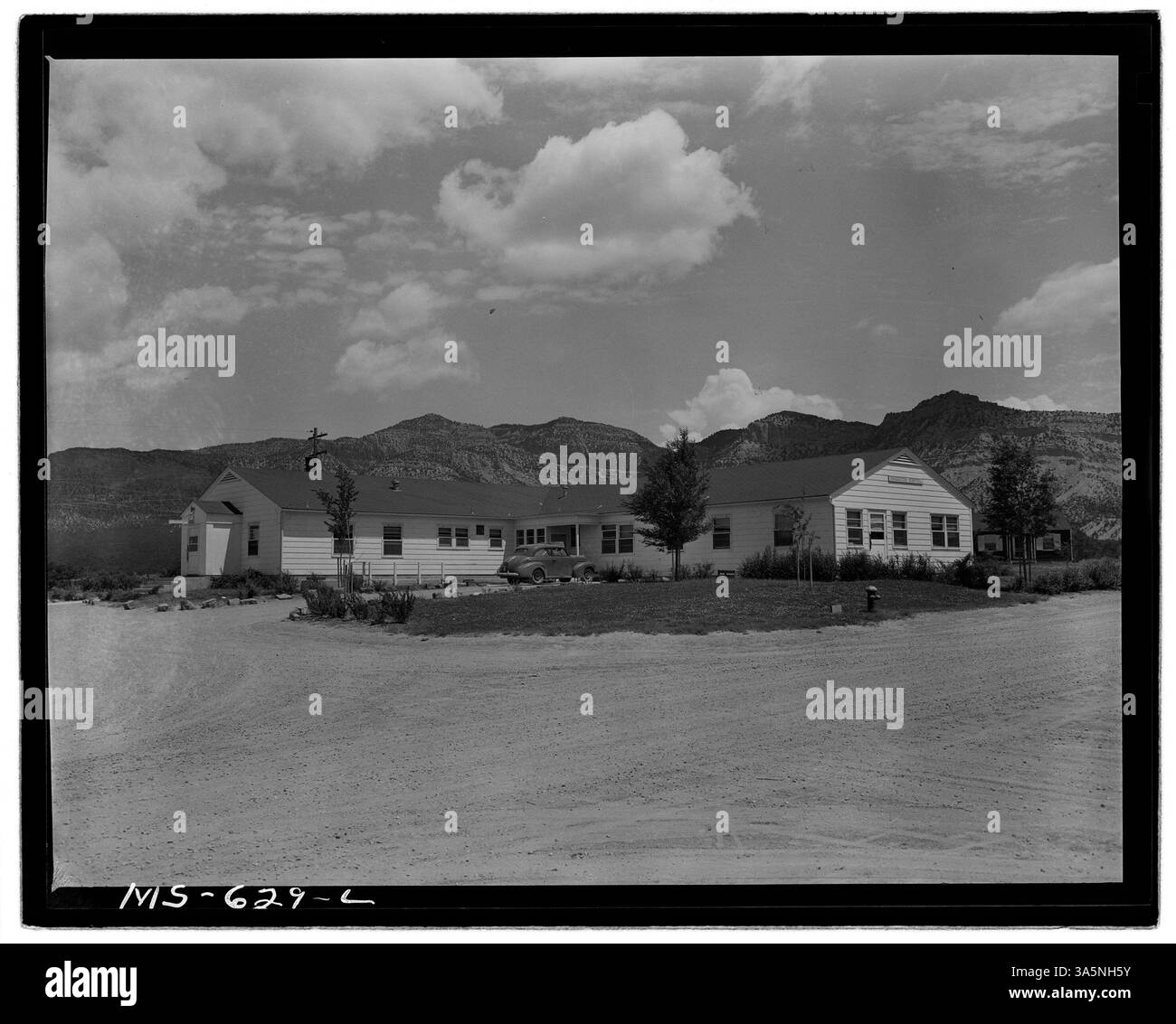 Das Dragerton Hospital im Carbon County, Utah, dient der lokalen Bevölkerung und den nahe gelegenen Minen und bietet wichtige Gesundheitsdienstleistungen für Bergleute und ihre Familien. Stockfoto
