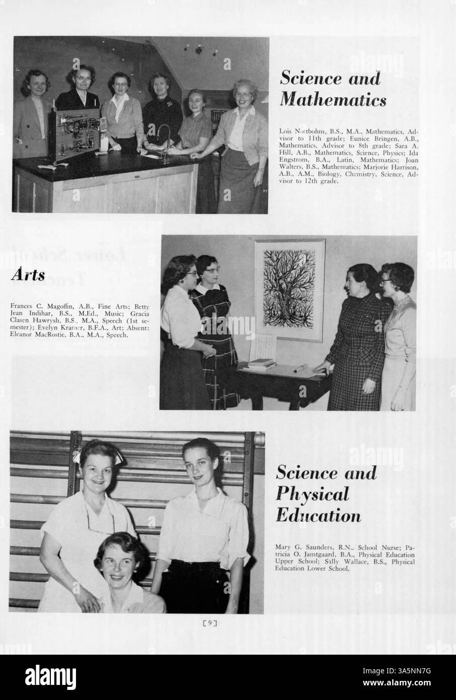 Das Northrop Collegiate Yearbook 1958 dokumentiert die akademischen, sportlichen und außerschulischen Höhepunkte des Schuljahres 1957-1958. Stockfoto