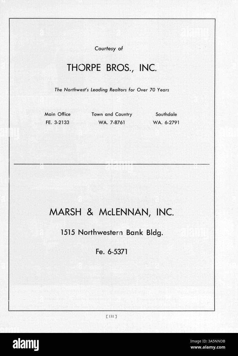 Dieses Jahrbuch, der Tatler von 1958, erfasst die akademischen, sportlichen und außerschulischen Höhepunkte des Northrop Collegiate und dokumentiert das Schuljahr 1957-1958. Stockfoto