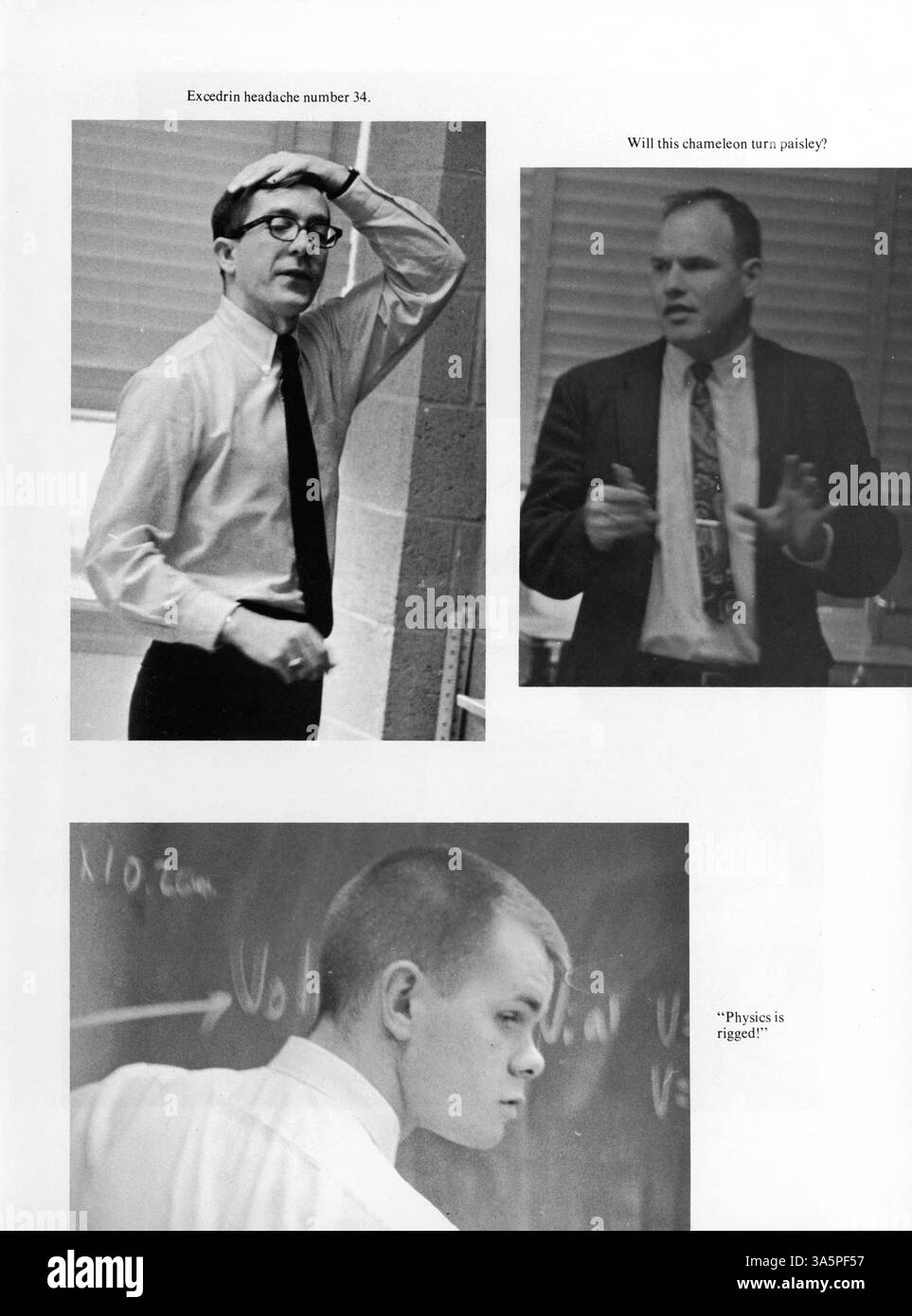 Das Mustang Yearbook 1968 an der Breck School dokumentiert die akademischen, sportlichen und sozialen Aktivitäten, die das Schuljahr 1967-1968 prägten. Stockfoto