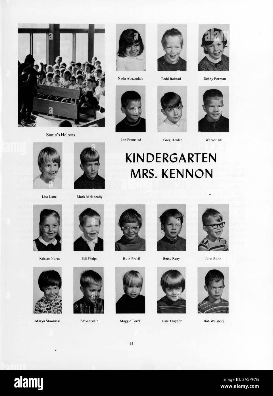 Das Mustang Yearbook 1968 erfasst die Schülerschaft der Breck School, Lehrer, Vereine, Leichtathletik und die großen Schulveranstaltungen des akademischen Jahres 1967-1968. Stockfoto