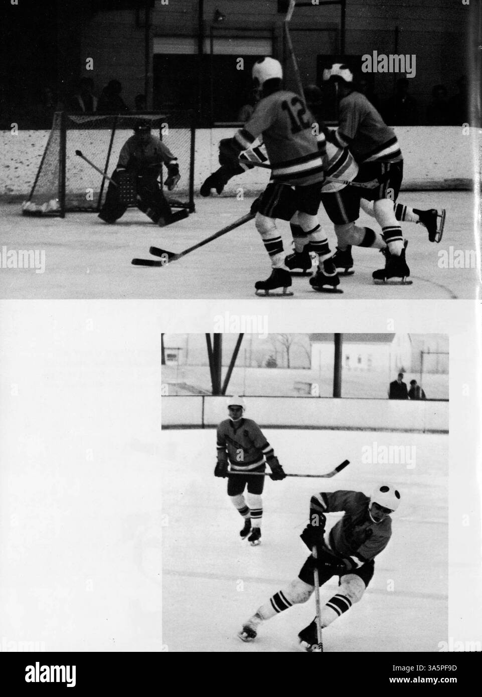 Diese Ausgabe 1968 des Mustang Jahrbuchs bietet einen detaillierten Einblick in die akademischen, sportlichen und außerschulischen Aktivitäten an der Breck School während des Schuljahres 1967-1968. Stockfoto