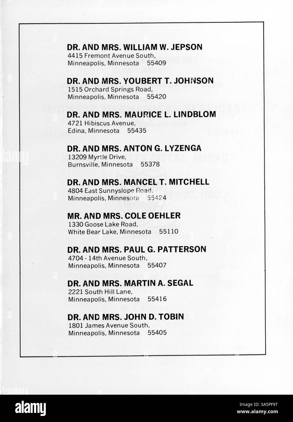 Das Mustang Jahrbuch 1968 gibt einen historischen Überblick über die Aktivitäten, Vereine, Sport und Lehrkräfte der Breck School während des Schuljahres 1967-1968. Stockfoto