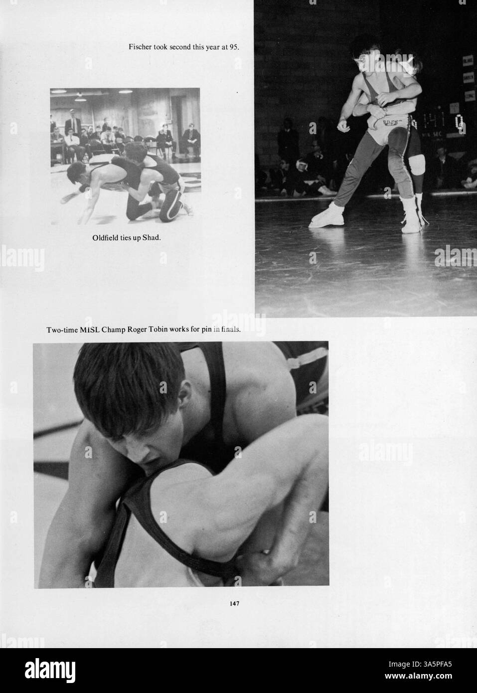 Das Mustang Yearbook 1968 der Breck School erfasst die akademischen, sportlichen und außerschulischen Aktivitäten von Schülern und Lehrkräften während des Schuljahres 1967-1968. Stockfoto