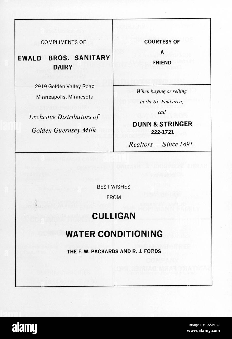 Das Mustang Yearbook der Breck School 1968 erinnert an die akademischen, sportlichen und sozialen Aktivitäten von Schülern und Lehrern während des Schuljahres 1967-1968. Stockfoto