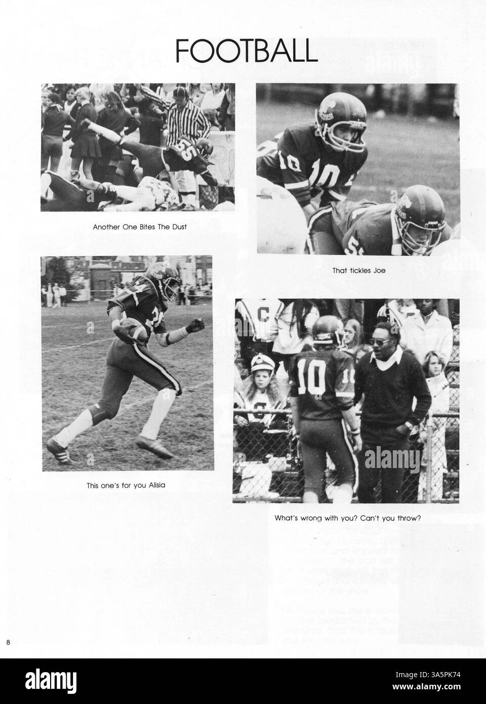 Dieses Jahrbuch der High School fasst die wichtigsten Momente des akademischen Jahres 1980-1981 an der Central High School mit Schülerleistungen, Leichtathletik und außerschulischen Veranstaltungen zusammen. Stockfoto