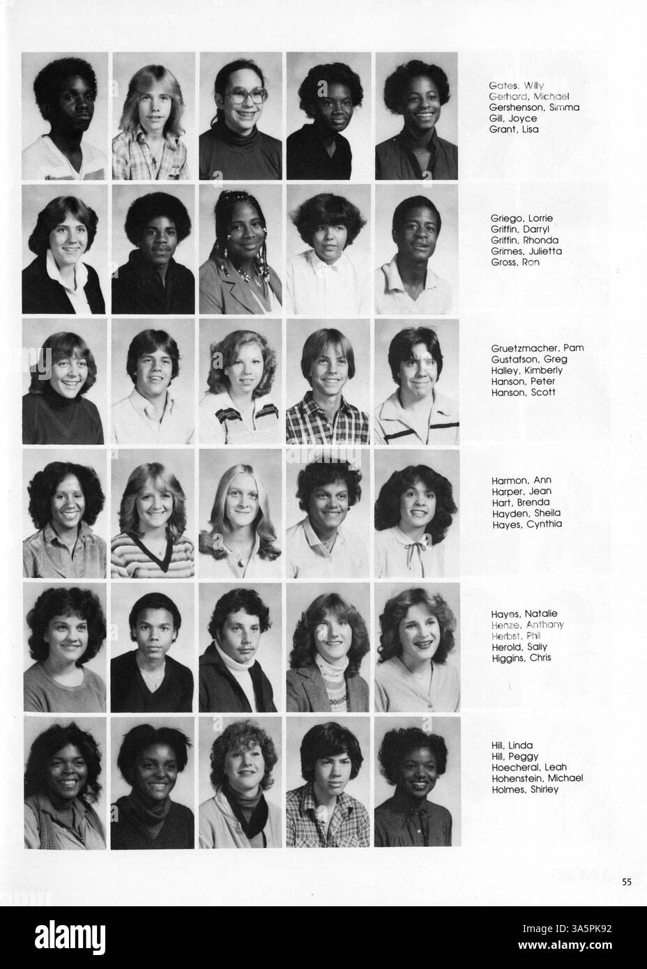 Das Centralian Jahrbuch 1981 bietet eine umfassende Aufzeichnung des Schuljahres 1980-1981 der Central High School mit Sportlern, Clubs, Studenten und Lehrkräften. Stockfoto