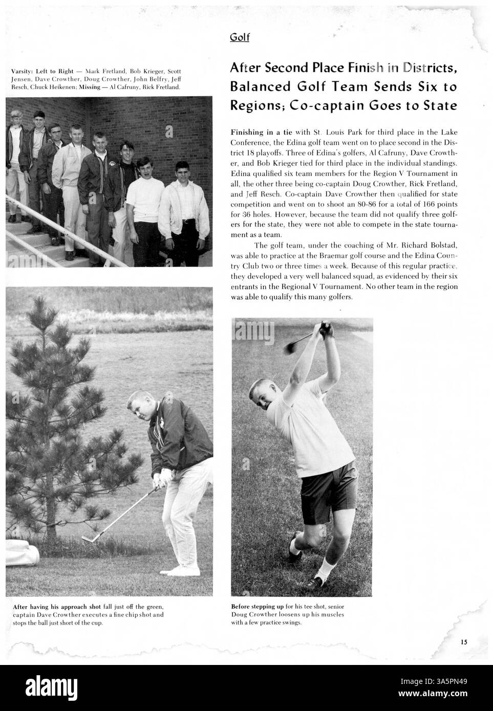 Das Jahrbuch „Whigrean 72“ enthält eine visuelle Aufzeichnung des 1971-1972-jährigen Bestehens von Edina High, darunter Studentenporträts, Sportveranstaltungen, Clubs und Schulveranstaltungen. Stockfoto