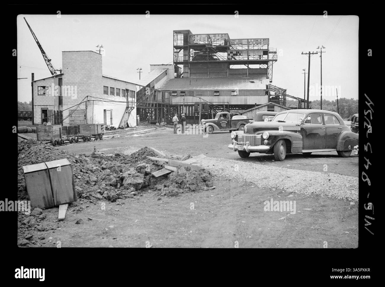 Ein Foto der Lake Creek Mine, betrieben von der Consolidated Coal Company in Johnson City, Illinois. Stockfoto