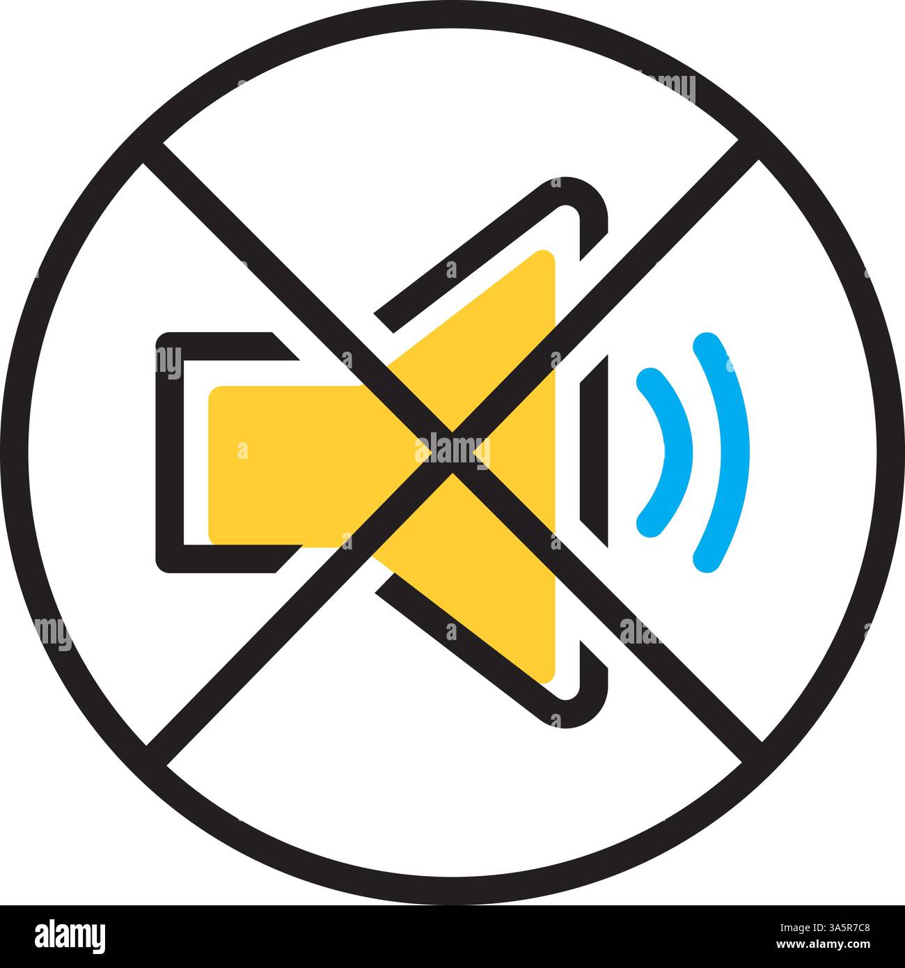 Symbol für leise, leise Stock Vektor