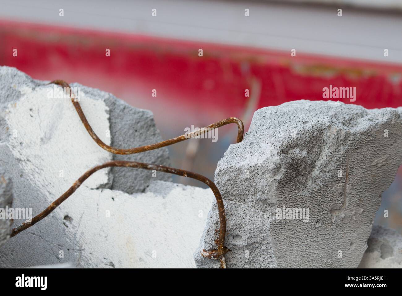 Arbeitsplatz in einem Dorf in Dänemark Stockfoto