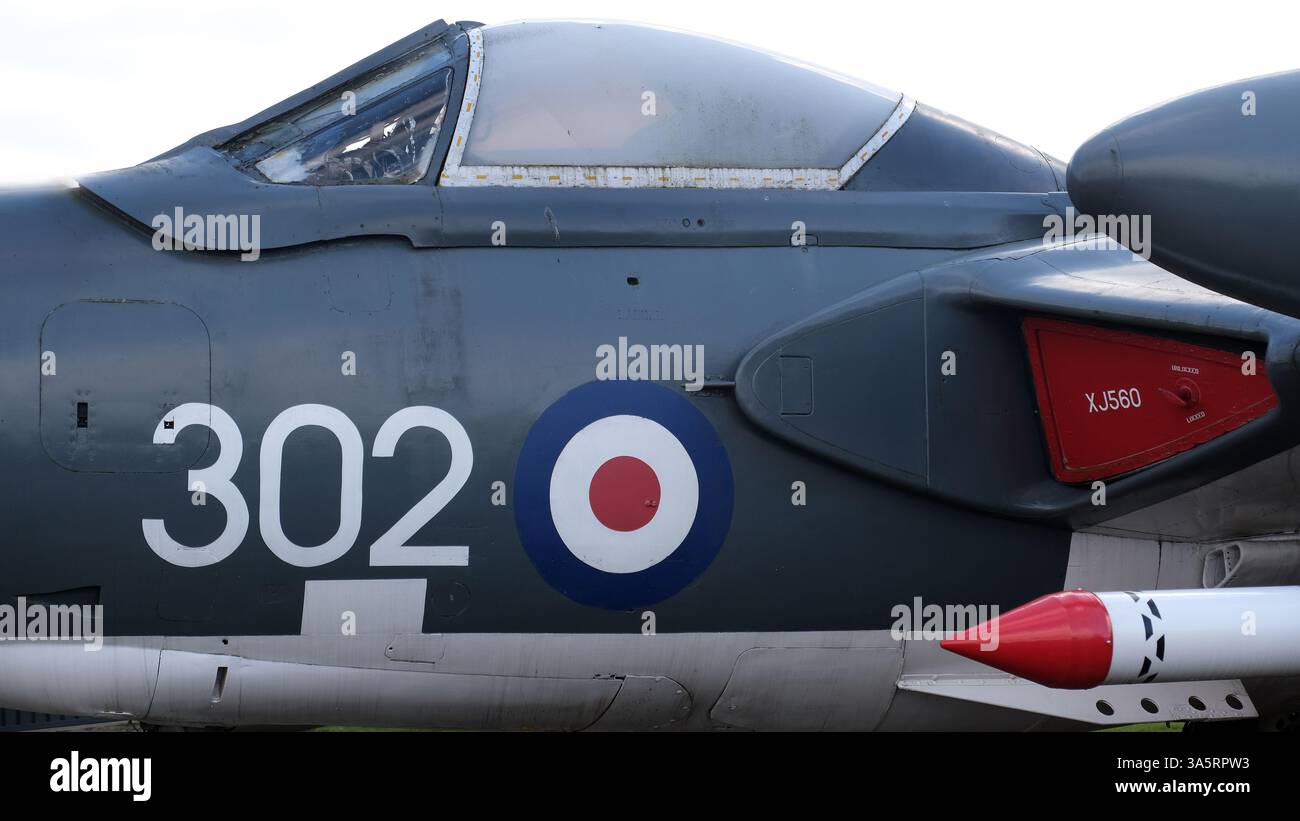 Die de Havilland DH.110 Sea Vixen ist ein zweisitziges, zweisitziges Flugzeugflugzeug auf Trägerbasis. Stockfoto