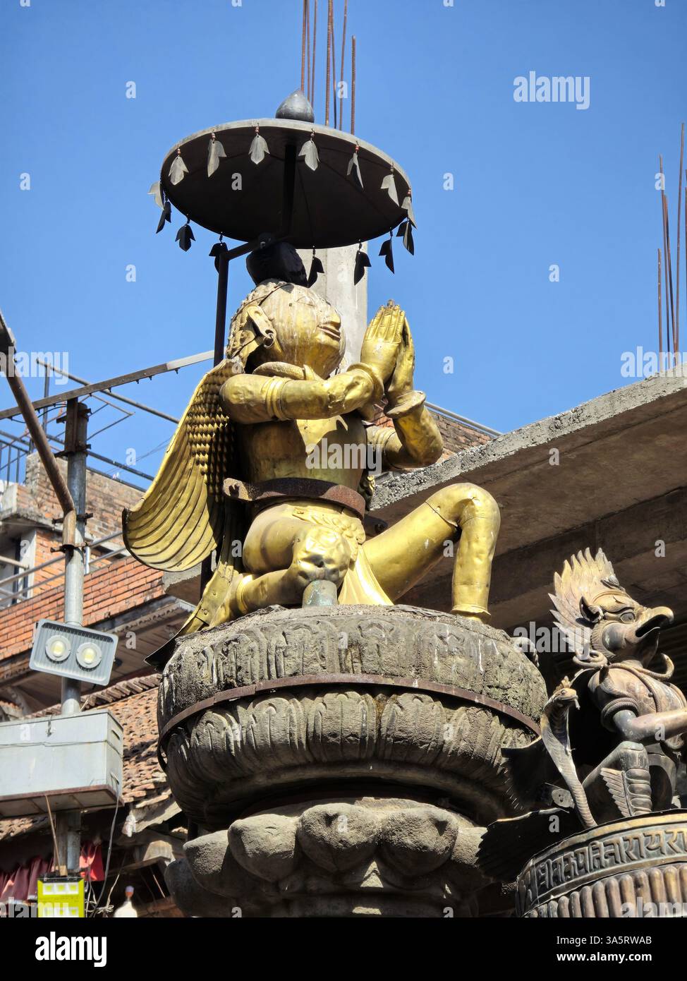 Wakupati Narayan Tempel in Bhaktapur, Nepal. - Smartphone-aufgenommenes Stockfoto Wakupati Narayan Tempel in Bhaktapur, Nepal. - Smartphone-aufgenommenes Stockfoto