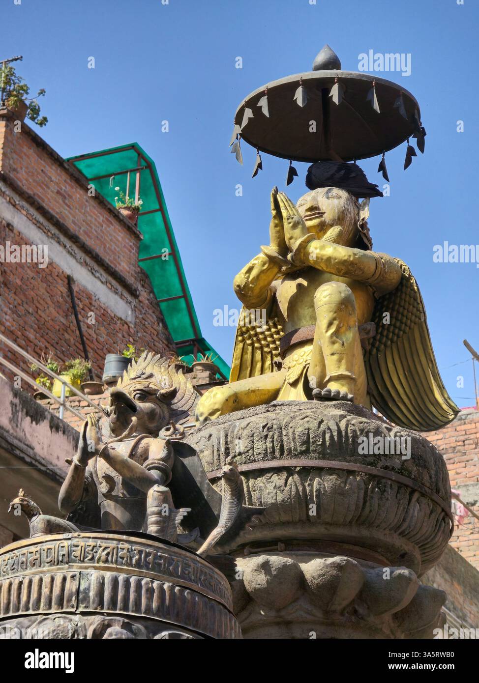 Wakupati Narayan Tempel in Bhaktapur, Nepal. - Smartphone-aufgenommenes Stockfoto Wakupati Narayan Tempel in Bhaktapur, Nepal. - Smartphone-aufgenommenes Stockfoto