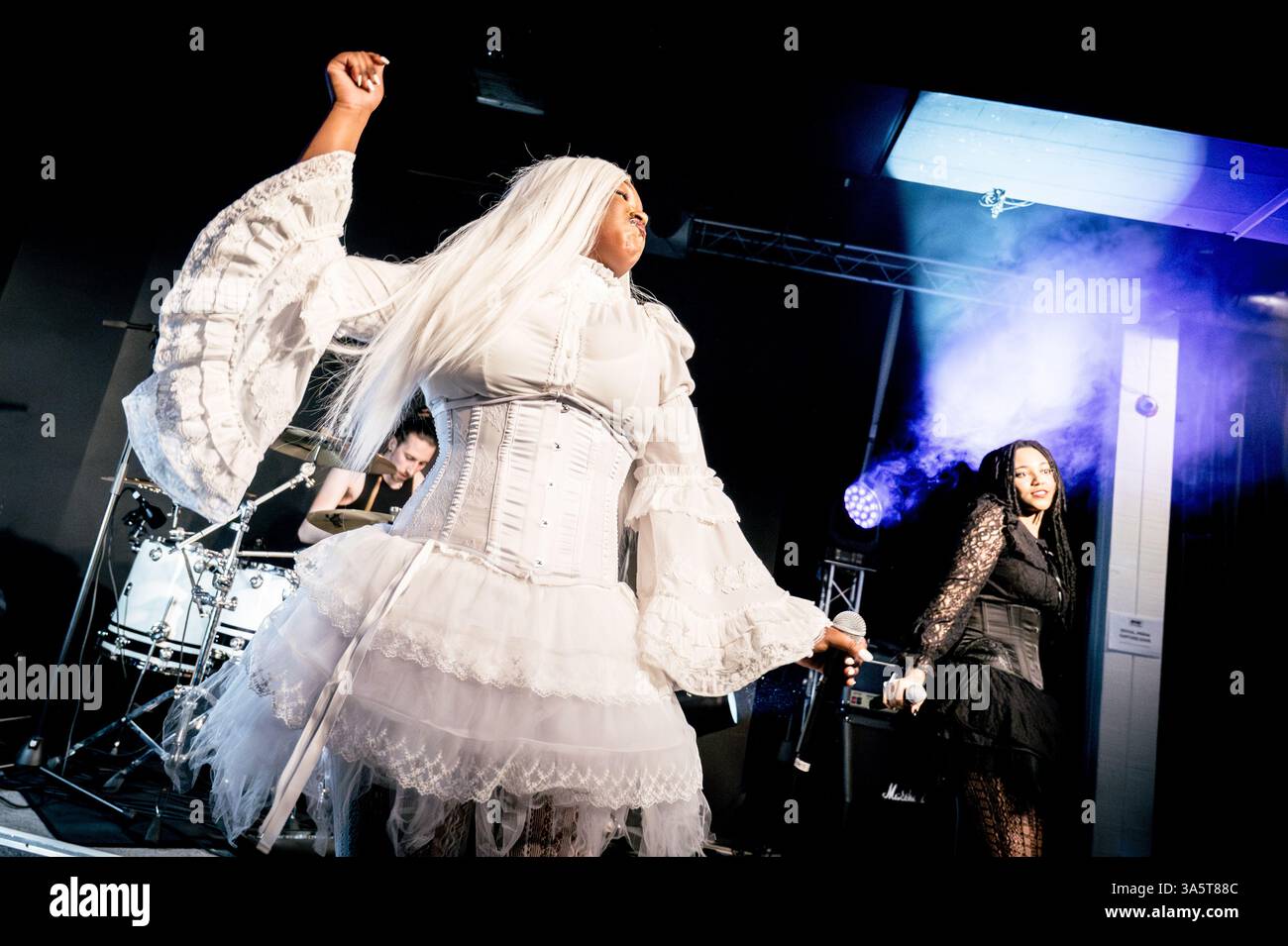 12. März 2025: Austin, Texas: Alt Blk Era tritt während der SXSW 2025 in der British Music Embassy auf. Stockfoto