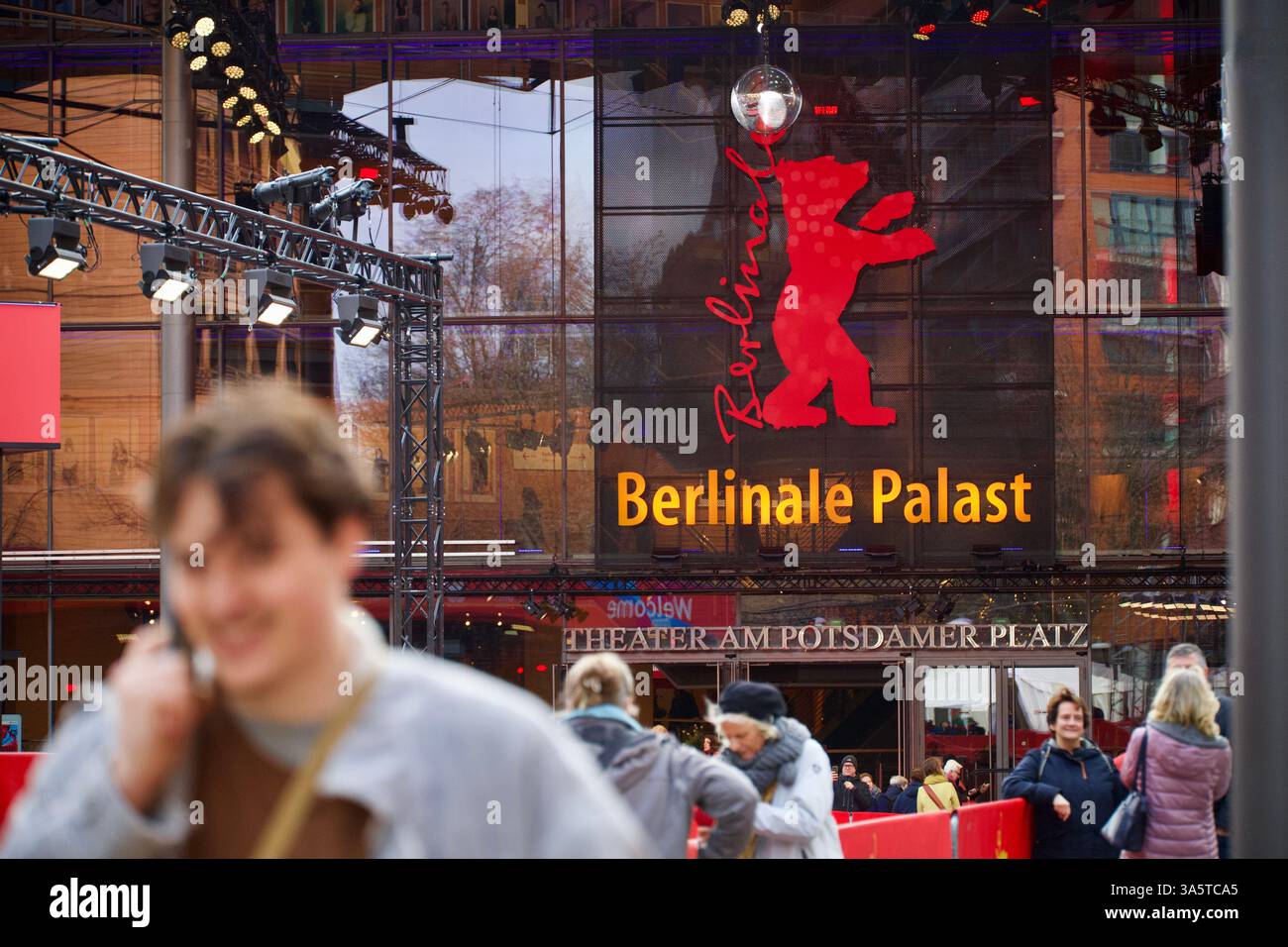 Berlin, Deutschland. Februar 2025. Berlin Film Festival, Berlinale. Stockfoto