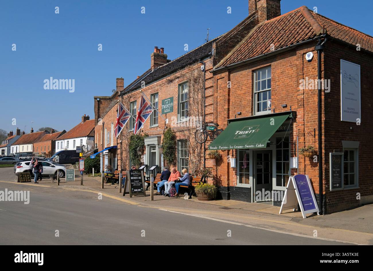 Nr.21 Restaurant und Bäckerei, burnham Market, norfolk, england Stockfoto