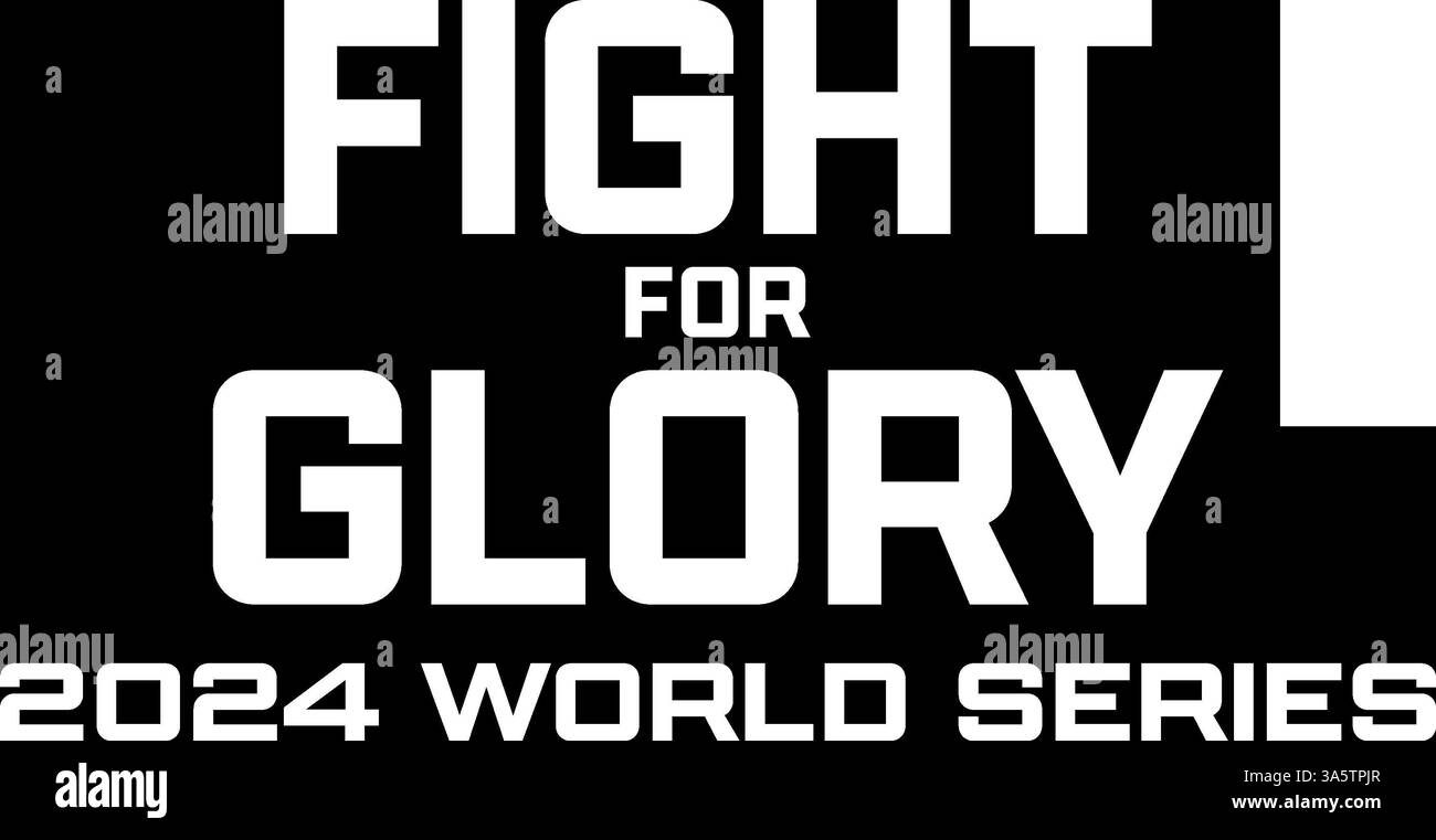 Fight for Glory: World Series 2024 (2025)TITEL POSTER *Filmstill - nur für redaktionelle Zwecke* siehe spezielle Anweisungen. CAP/TFS-Image, das von Capital bereitgestellt wird Stockfoto