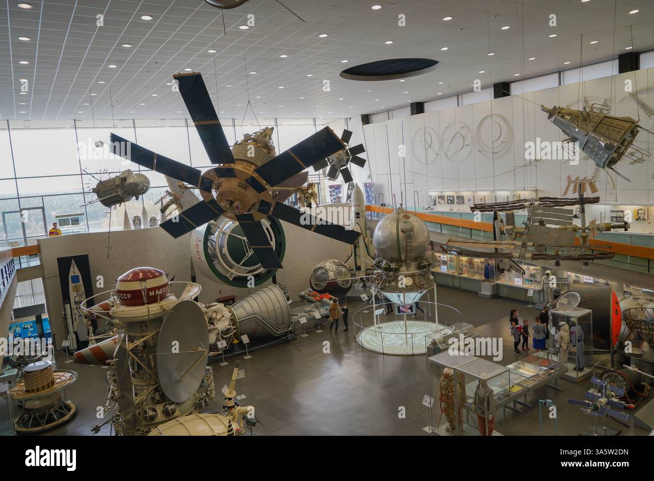 Museum für Kosmonautik Details und Nahaufnahme in Kaluga Stockfoto