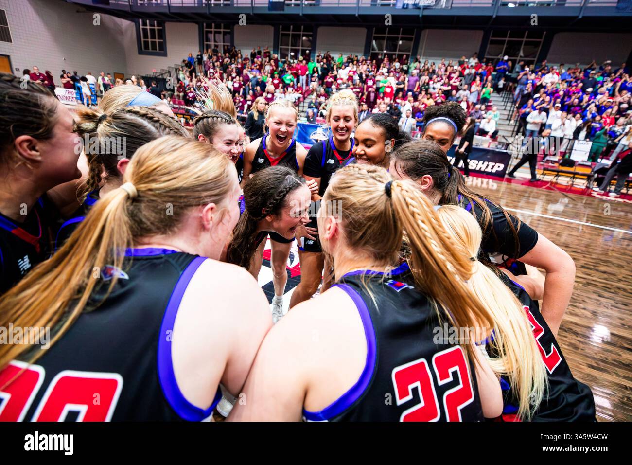 Lubbock Christian University Frauen-Basketball im Kampf gegen die Texas Woman's University in der NCAA Division II South Central Regional Championship. Stockfoto Lubbock Christian University Frauen-Basketball im Kampf gegen die Texas Woman's University in der NCAA Division II South Central Regional Championship. Stockfoto