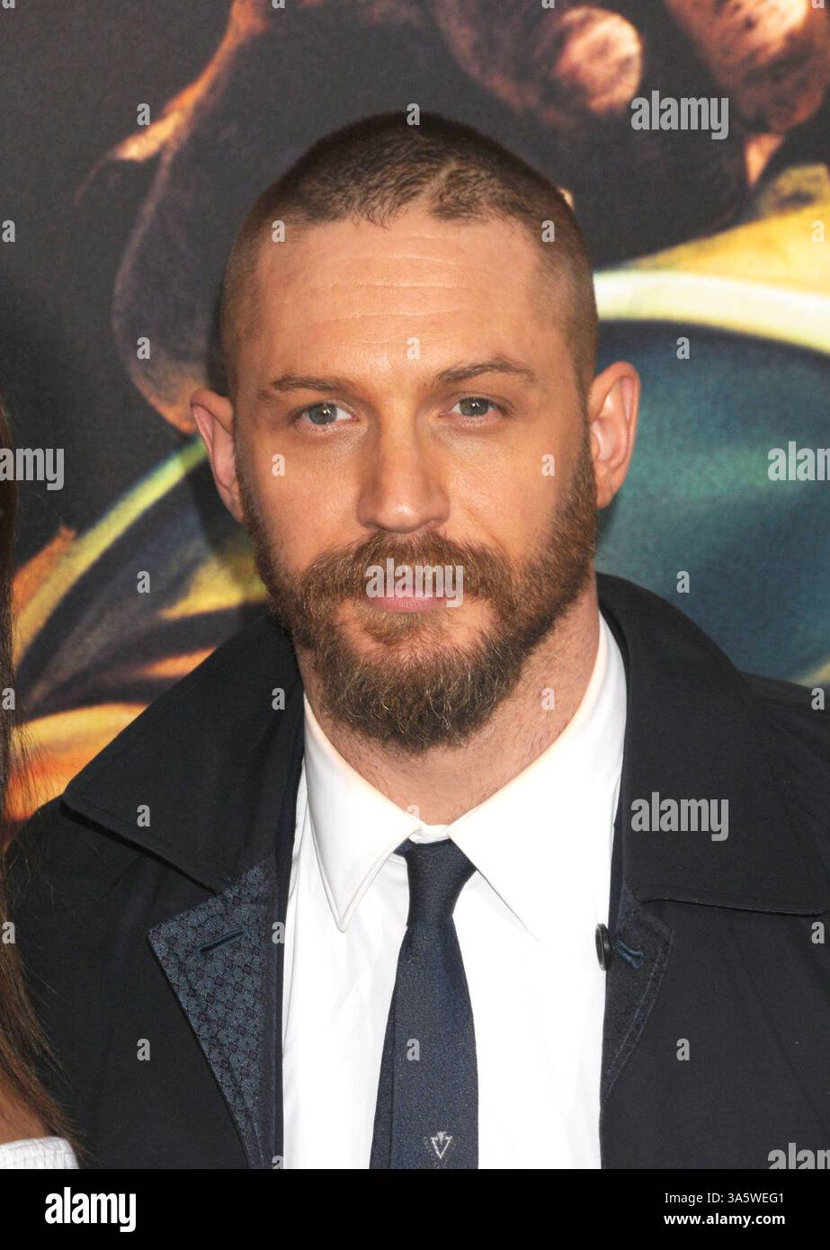 Tom Hardy bei der Premiere der Mad Max Fury Road im TCL Chinses Theater in Hollywood Stockfoto