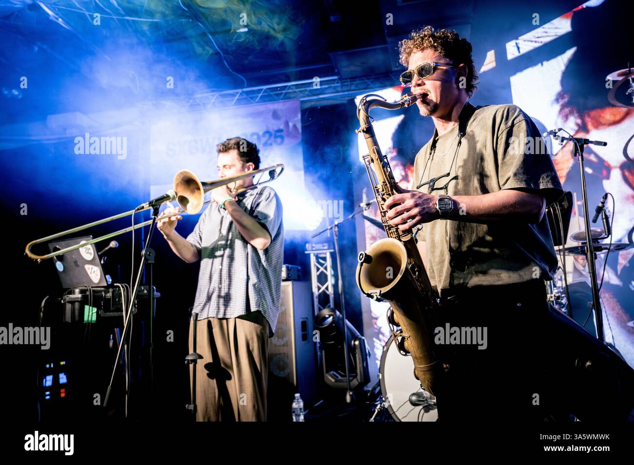 13. März 2025 - Austin, Texas: Corto. Alto trat während der SXSW 2025 in der British Music Embassy auf. Stockfoto